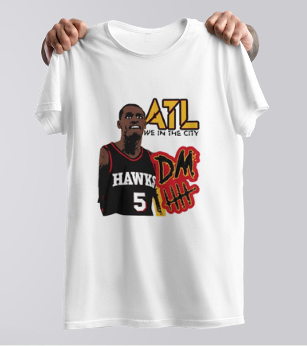 ATL DM5 We In The City Hawks Basketball T-Shirt