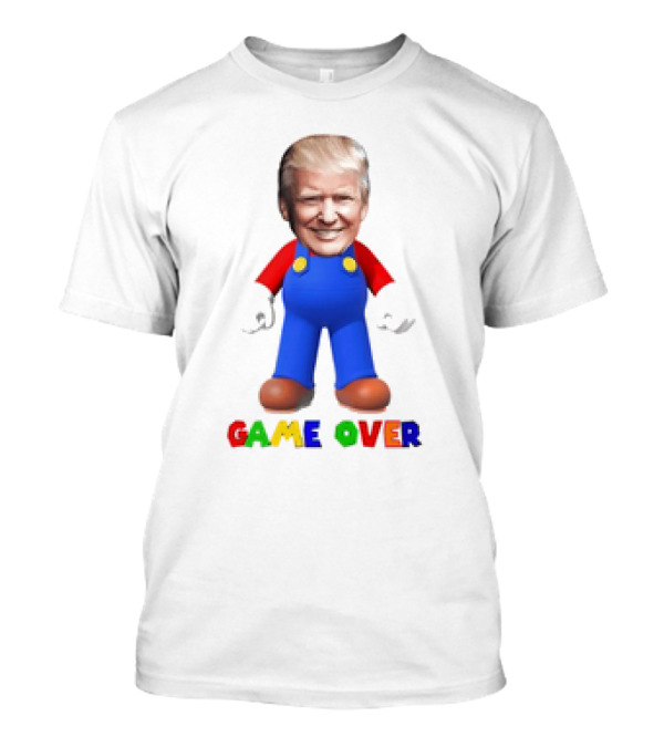 Game Over Donald J Trump Mario Parody Sueded Cloud Cute T-Shirt