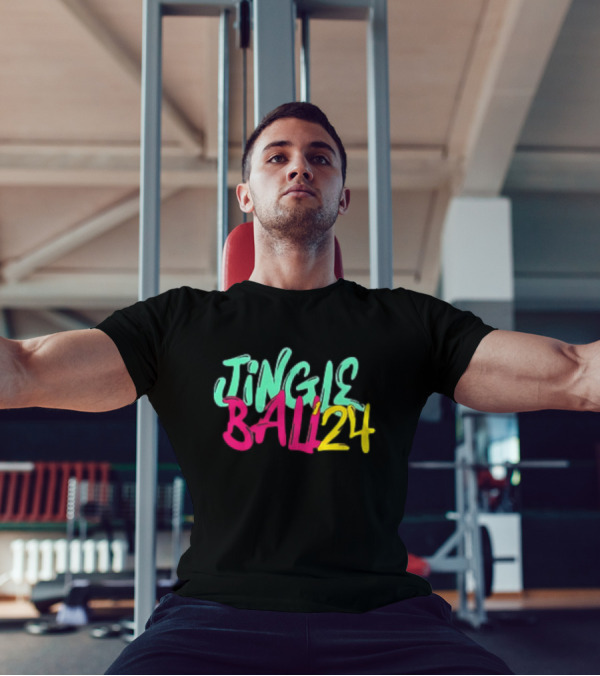 Jingle Ball 24 Colorful Typography T-Shirt