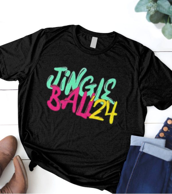 Jingle Ball 24 Colorful Typography T-Shirt