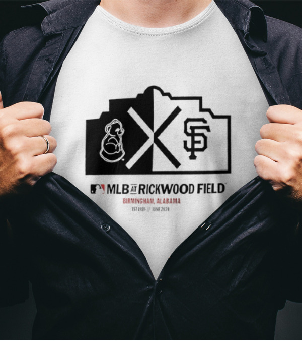 San Francisco Giants 2024 MLB At Rickwood Field Birmingham Alabama June T-Shirt