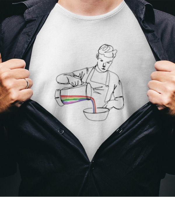 The Bear Charity Rainbow Pour Chef T-Shirt