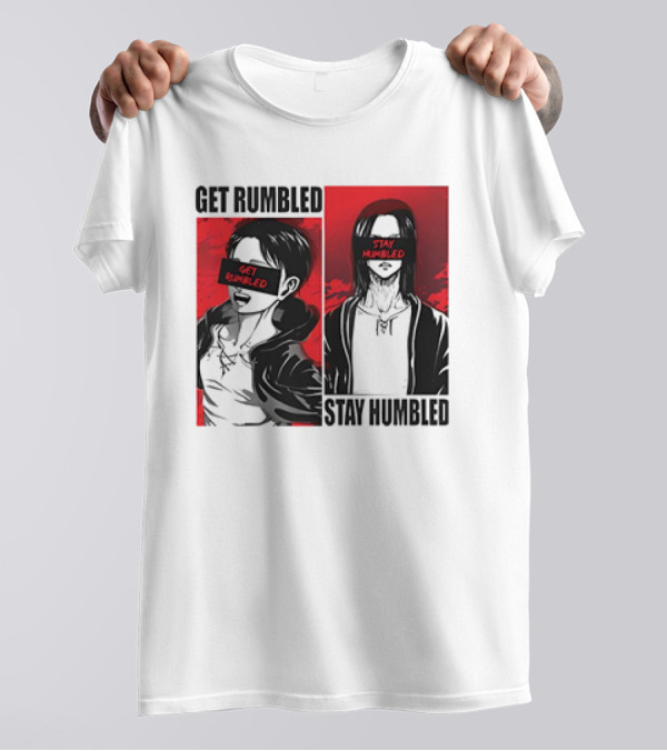 Get Rumbled Stay Humbled Attack On Titan Manga Characters T-Shirt