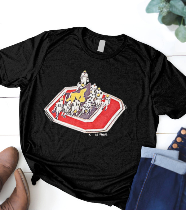 Michigan Wolverines The 5Th Dentist 45-23 Final Victory Parade Scene T-Shirt