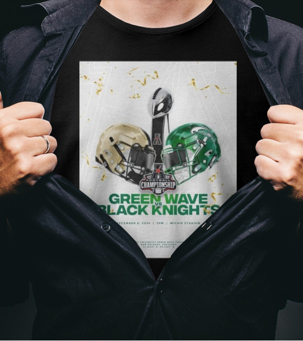 Green Wave Vs Black Knights Championship Dec 6 2024 Michie Stadium T-Shirt