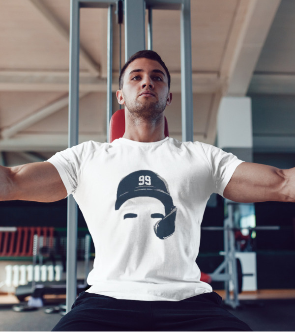 Aaron Judge New York Yankees Number 99 Blank Face Baseball Cap T-Shirt