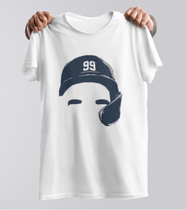 Aaron Judge New York Yankees Number 99 Blank Face Baseball Cap T-Shirt