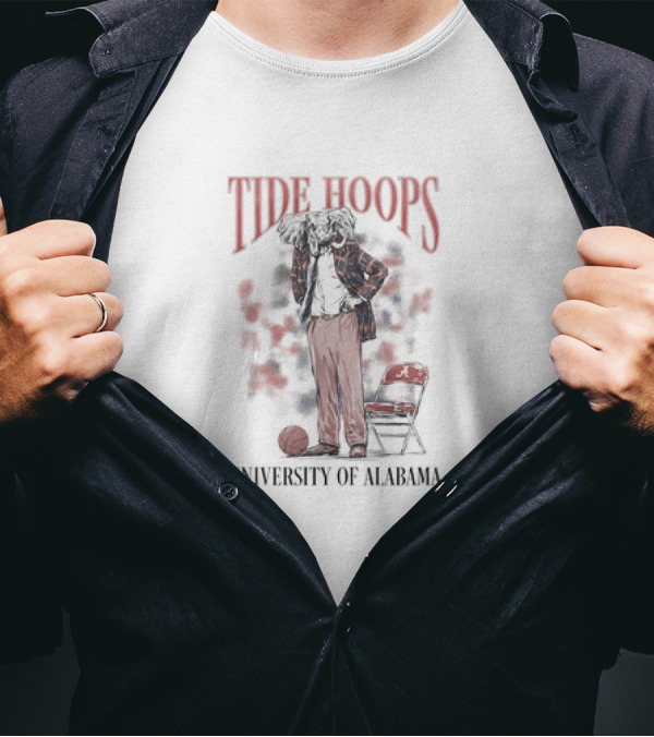 University Of Alabama Tide Hoops Big AL Coach Crimson Tide Basketball T-Shirt
