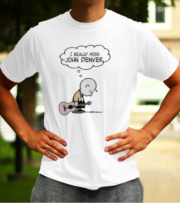 Charlie Brown I Really Miss John Denver Peanuts Comic T-Shirt