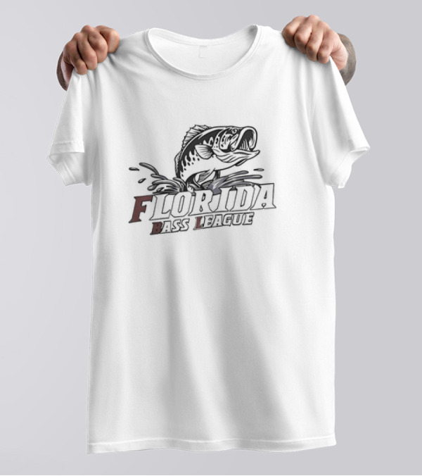 Florida Bass League Splashing Fish T-Shirt