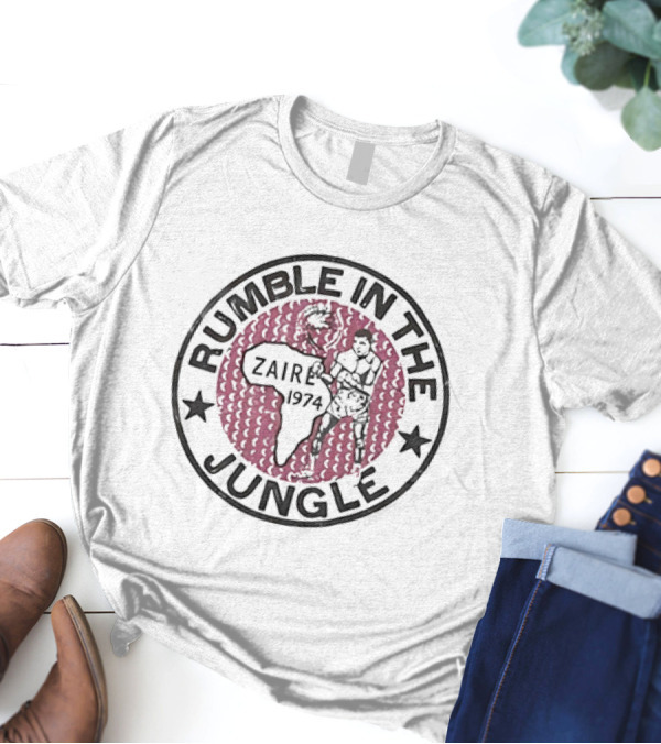 Rumble In The Jungle Zaire 1974 Boxer Africa Stars T-Shirt