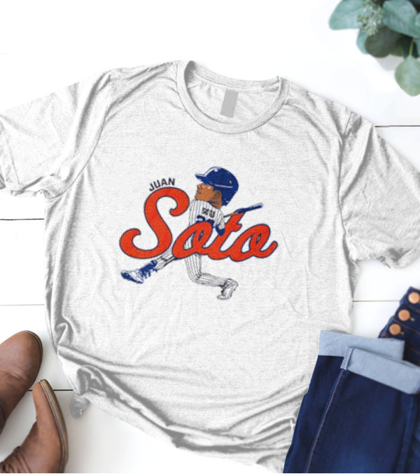 Juan Soto NYC MLBPA Licensed Queens Caricature T-Shirt