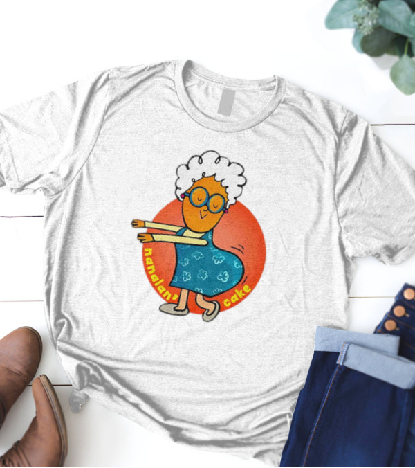 Nanalan Nana Cake Dancing Granny Character T-Shirt