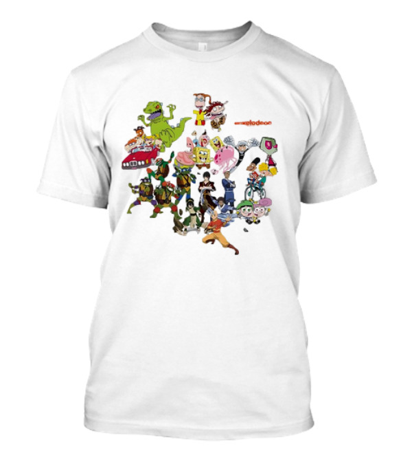 Nickelodeon San Diego Comic Con 2024 Characters TMNT SpongeBob Avatar Rugrats Fairly OddParents T-Shirt