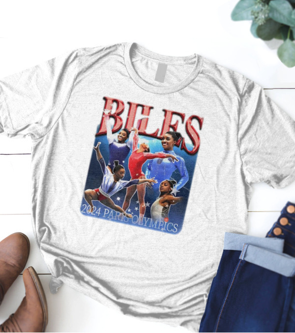 Biles 2024 Paris Olympics Gymnastics Champion T-Shirt