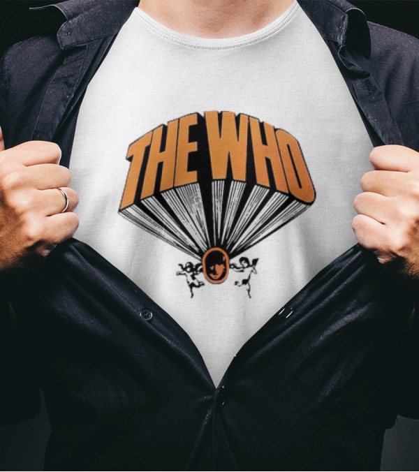 The Who Rising Logo Keith Moon Drum Kit T-Shirt