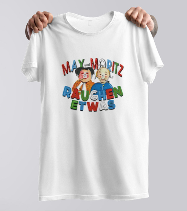Max Und Moritz Rauchen Etwas Classic Cartoon Mischief T-Shirt