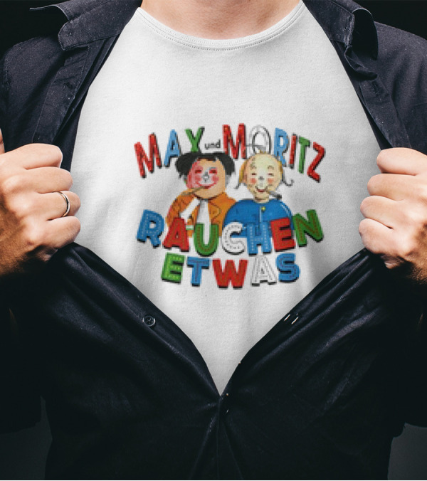 Max Und Moritz Rauchen Etwas Classic Cartoon Mischief T-Shirt