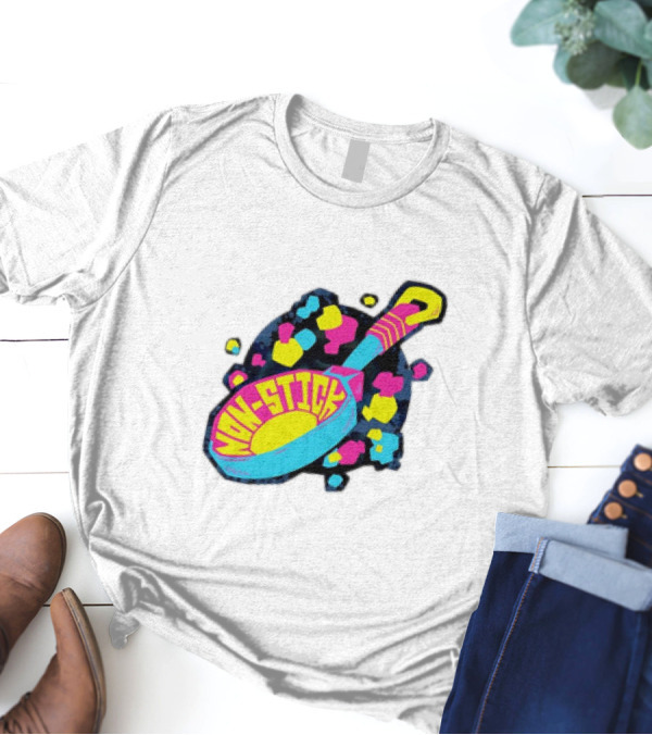 Non-Stick Colorful Pop Art Frying Pan T-Shirt