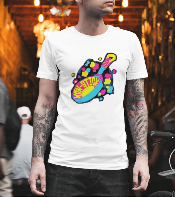 Non-Stick Colorful Pop Art Frying Pan T-Shirt