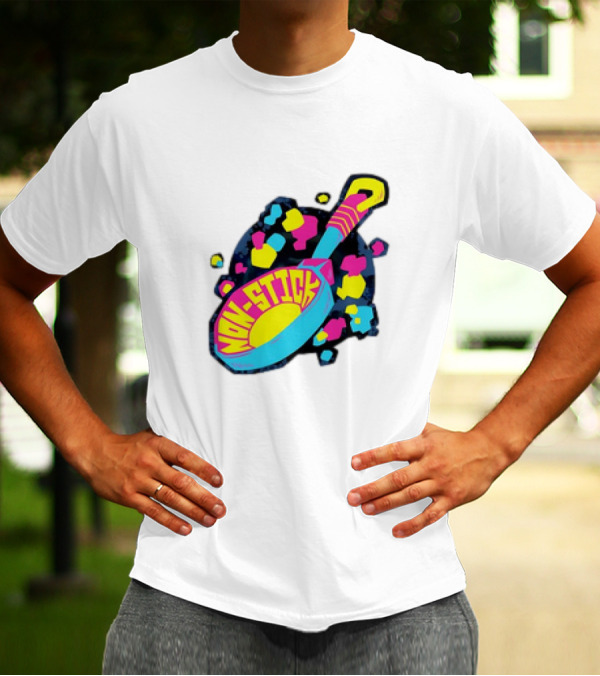 Non-Stick Colorful Pop Art Frying Pan T-Shirt