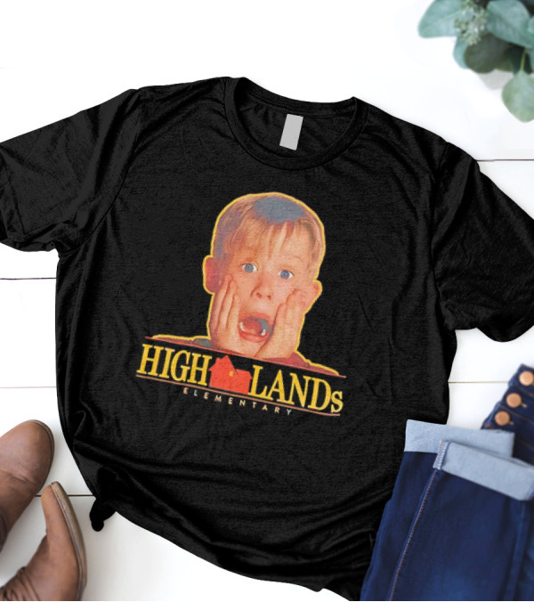 Kevin McCallister Home Alone Highlands Elementary Scream Face T-Shirt