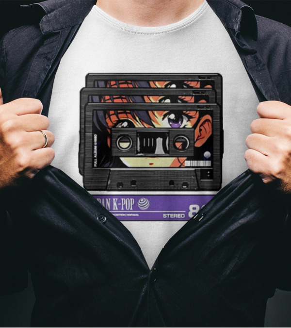 Cassette Tape Urban K-Pop Stereo 80’s Anime T-Shirt