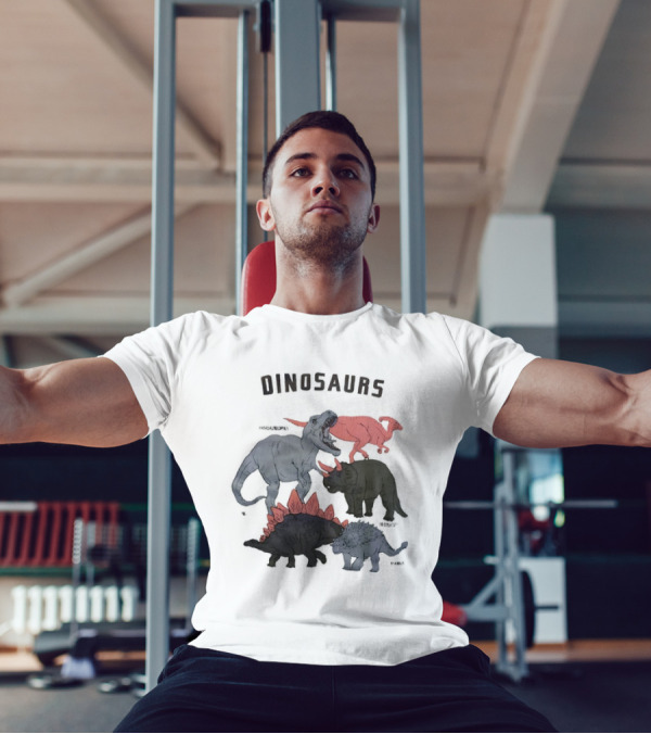 Dinosaurs Parasaurolophus Triceratops Rex Stegosaurus Ankylosaurus T-Shirt