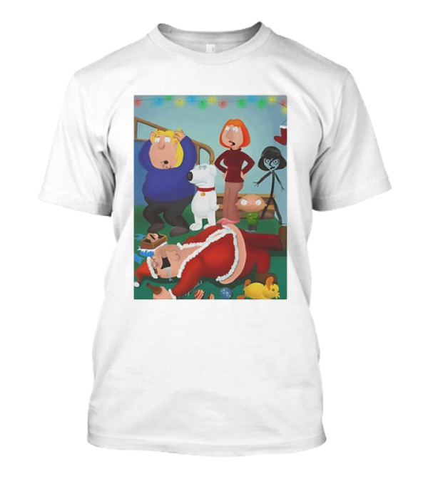 Family Guy Christmas Doozy Comics Chaos Scene T-Shirt