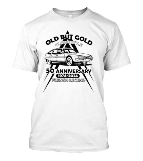 Old But Gold Classic Style 50th Anniversary 1974-2024 French Legend T-Shirt