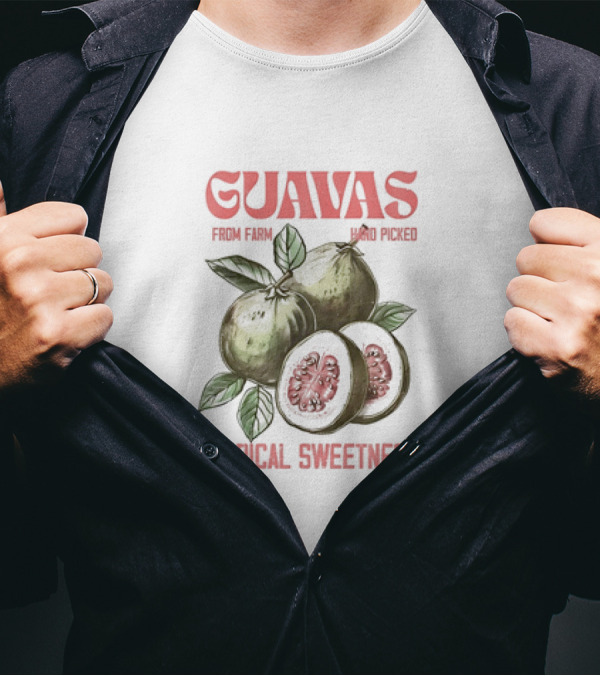 Guavas Hand Picked From Farm Tropical Sweetness T-Shirt