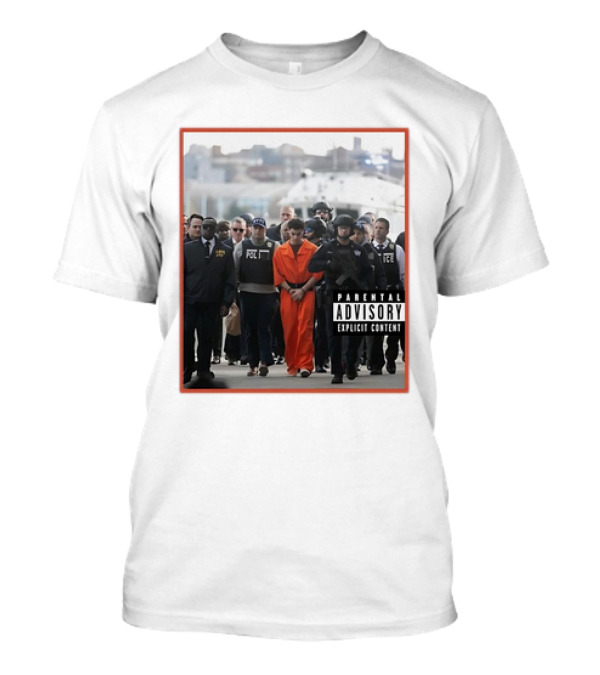 Luigi Mangione 2024 Parental Advisory Explicit Content New York City T-Shirt