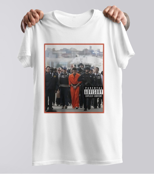Luigi Mangione 2024 Parental Advisory Explicit Content New York City T-Shirt