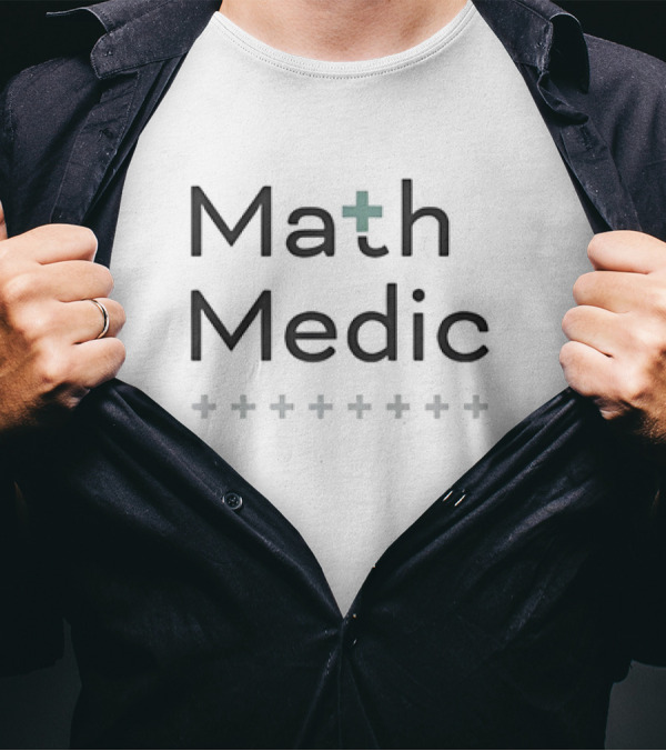 Math Medic Plus Symbol Repeated T-Shirt