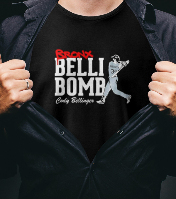 Cody Bellinger Bronx Belli-Bomb MLBPA Branding T-Shirt