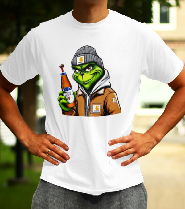 Grinch Michelob Ultra Carhartt Beanie And Jacket T-Shirt