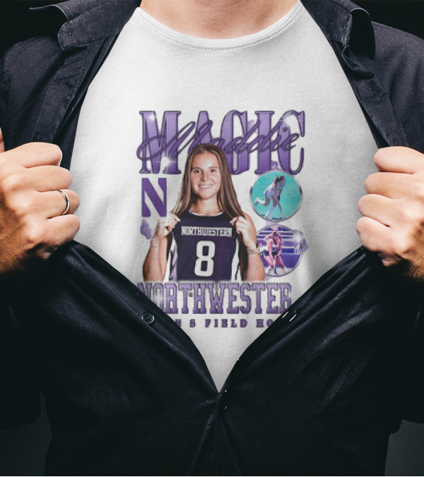 Maddie Magic Northwestern Women’s Field Hockey 8 90s T-Shirt