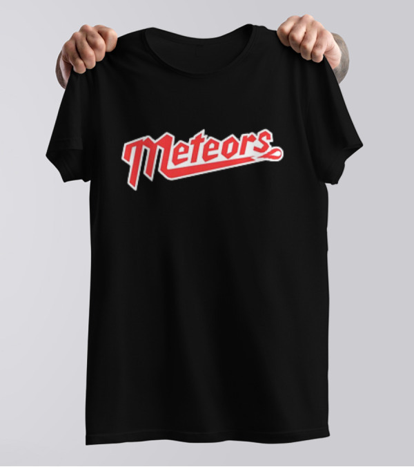 Metropolis Meteors Team Logo Bold Red Block T-Shirt