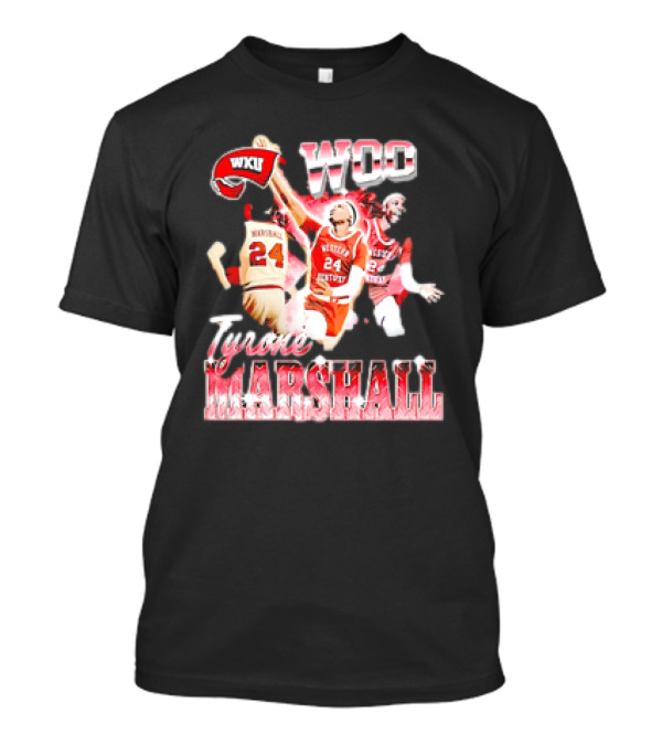 WKU Woo Tyrone Marshall Western Kentucky Hilltoppers Basketball 90s T-Shirt