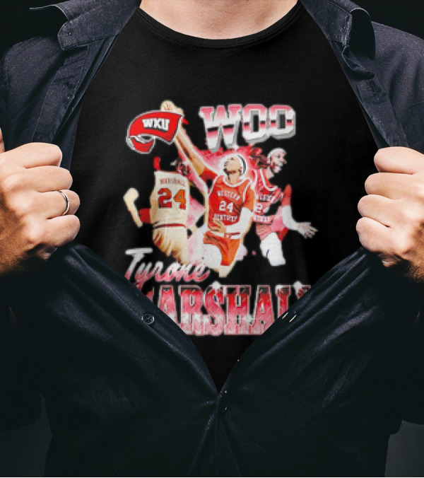 WKU Woo Tyrone Marshall Western Kentucky Hilltoppers Basketball 90s T-Shirt