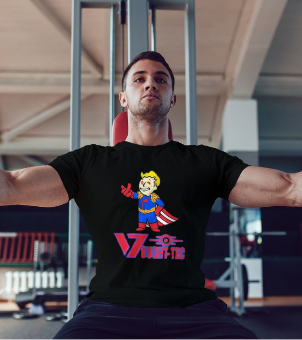 Vought Tec Homelander Vault Boy Crossover Image T-Shirt