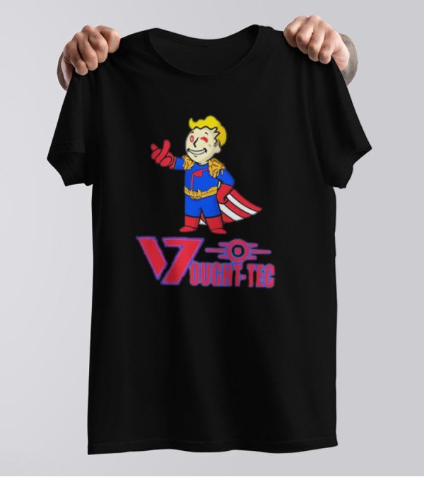 Vought Tec Homelander Vault Boy Crossover Image T-Shirt