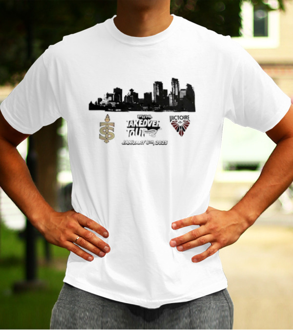 Toronto Sceptres Vs Montreal Victoire PWHL Takeover Tour January 6th 2025 Skyline Event T-Shirt