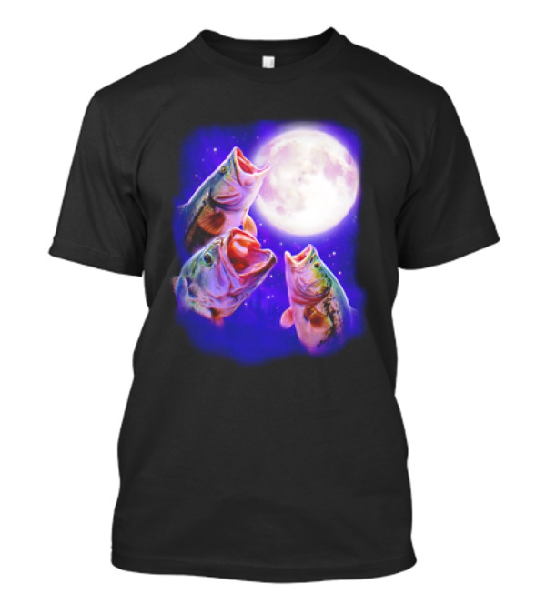 Fish Howl At The Moon In The Night T-Shirt