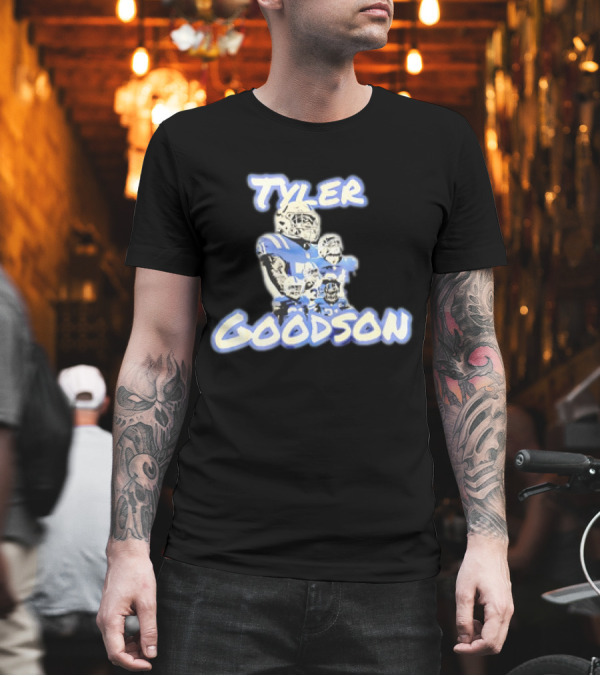 Tyler Goodson Indianapolis Colts Player Collage Football T-Shirt