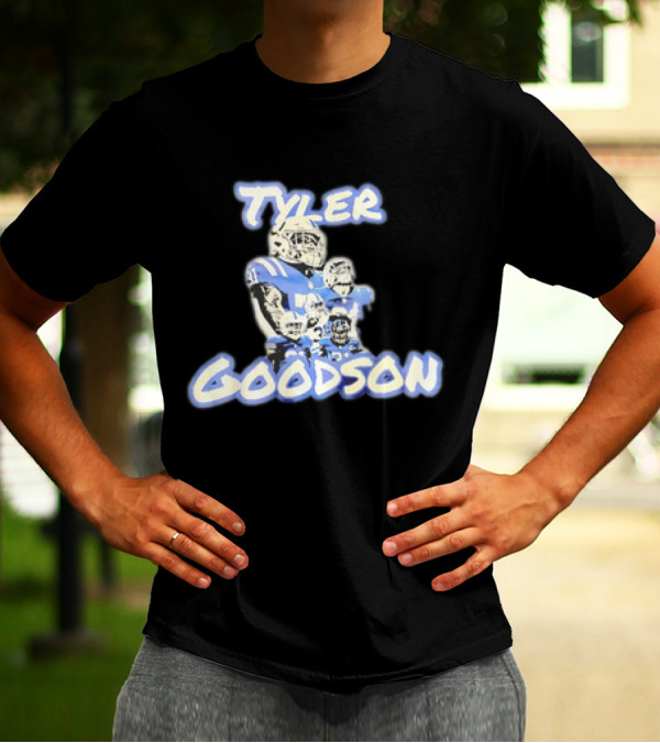 Tyler Goodson Indianapolis Colts Player Collage Football T-Shirt
