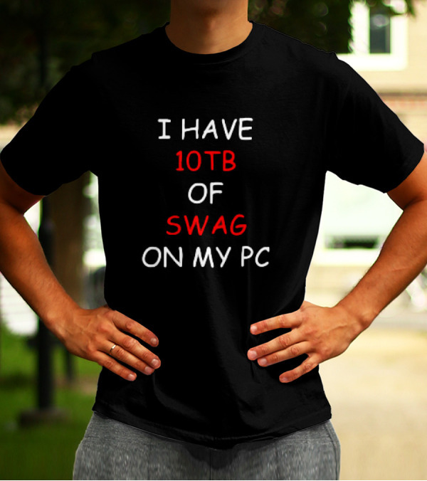 I Have 10TB Of Swag On My PC T-Shirt