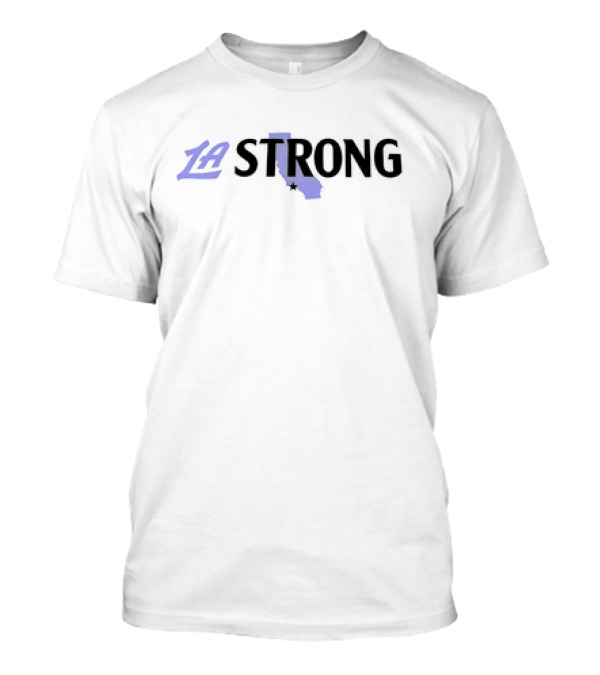 Clippers Game LA Strong California Outline T-Shirt