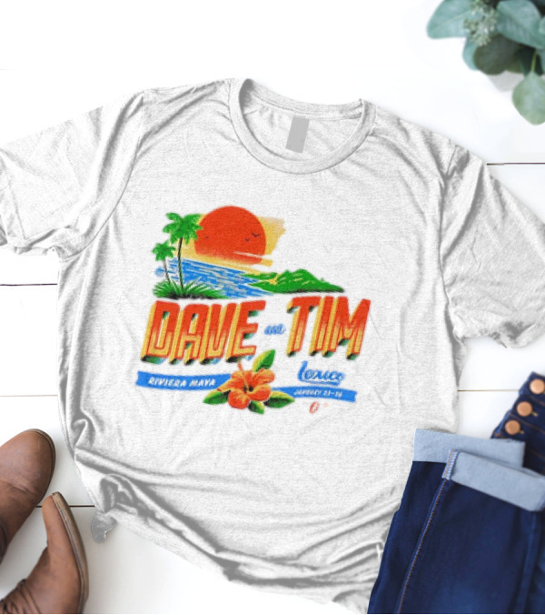 Dave Matthews And Tim Reynolds Riviera Maya Mexico January 23-25 Sunset 2025 T-Shirt