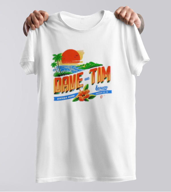 Dave Matthews And Tim Reynolds Riviera Maya Mexico January 23-25 Sunset 2025 T-Shirt